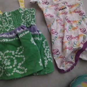 Dress with  slepper  12 mons for dress and same for slpper